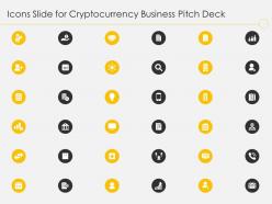 Icons slide for cryptocurrency business ppt file infographics