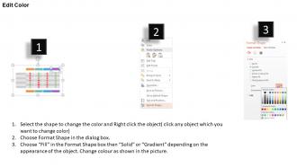 Id four staged pricing table with right and wrong symbol flat powerpoint design