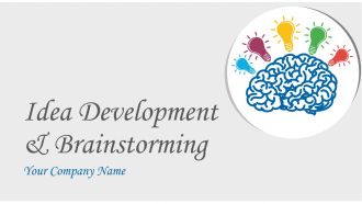 Idea development and brainstorming process powerpoint presentation with slides