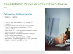 Image Management Services Proposal Powerpoint Presentation Slides