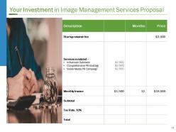 Image Management Services Proposal Powerpoint Presentation Slides