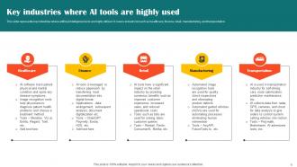 Impact Of AI Tools In Industrial Processes Powerpoint Presentation Slides AI CD V Informative Downloadable