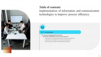 Implementation Of Information And Communication Technologies To Improve Process Efficiency Strategy CD V Attractive Adaptable