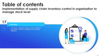 Implementation Of Supply Chain Inventory Control In Organization To Manage Stock Level Complete Deck Ideas Images