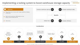 Implementing Cost Effective Warehouse Stock Management And Shipment Strategies Downloadable Professionally