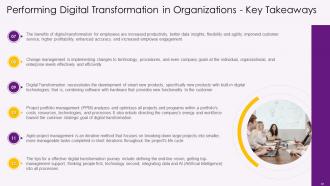 Implementing Digital Transformation in Organizations Training ppt