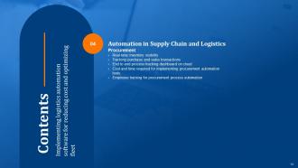 Implementing Logistics Automation Software For Reducing Cost And Optimizing Fleet Complete Deck