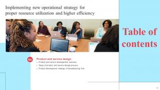 Implementing New Operational Strategy For Proper Resource Utilization And Higher Efficiency Strategy CD Visual Professional