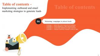 Implementing Outbound And Email Marketing Strategies To Generate Leads MKT CD Captivating Slides