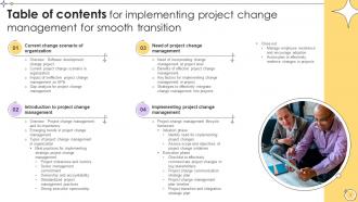 Implementing Project Change Management For Smooth Transition CM CD Idea Unique