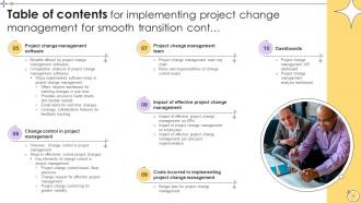 Implementing Project Change Management For Smooth Transition CM CD Ideas Unique