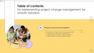 Implementing Project Change Management For Smooth Transition CM CD Professional Content Ready