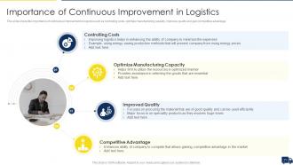 Improving Customer Service In Logistics Powerpoint Presentation Slides