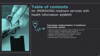 Improving Medicare Services With Health Information System Powerpoint Presentation Slides Unique Aesthatic