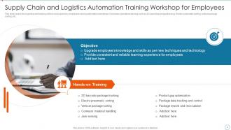 Improving Supply Chain Management And Logistics Using Automation Powerpoint Presentation Slides