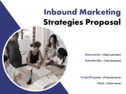 Inbound Marketing Strategies Proposal Powerpoint Presentation Slides