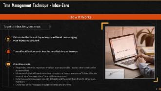 Inbox Zero Method For Email Management Training Ppt