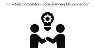 Individual Competition Understanding Monotone Icon In Powerpoint Pptx Png And Editable Eps Format