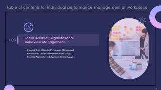 Individual Performance Management At Workplace Powerpoint Presentation Slides Image Appealing