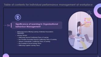 Individual Performance Management At Workplace Powerpoint Presentation Slides Designed Appealing