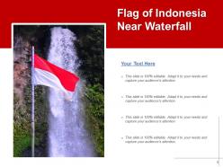 Indonesia Flag Waterfall Beach Location Crowd Pointer