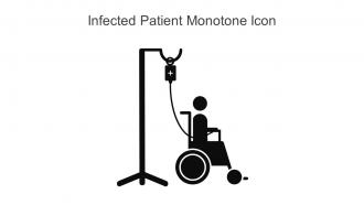 Infected Patient Monotone Icon In Powerpoint Pptx Png And Editable Eps Format