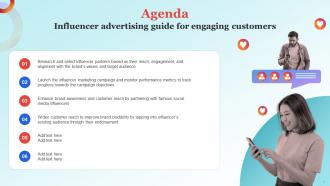 Influencer Advertising Guide For Engaging Customers Strategy CD V Customizable Interactive