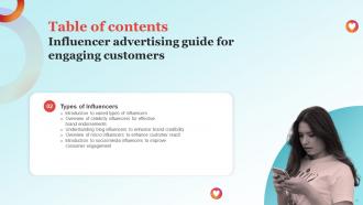 Influencer Advertising Guide For Engaging Customers Strategy CD V Attractive Interactive