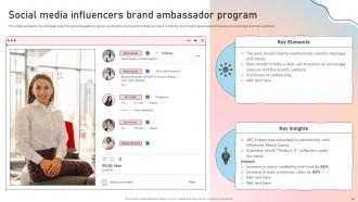 Influencer Marketing Guide To Strengthen Brand Image Powerpoint Presentation Slides Strategy CD Engaging Interactive