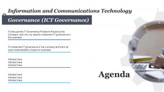 Information And Communications Technology Governance Ict Governance Powerpoint Presentation Slides