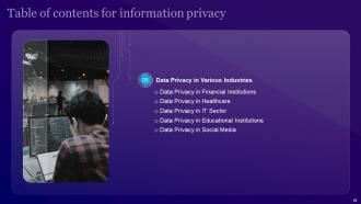 Information Privacy Powerpoint Presentation Slides