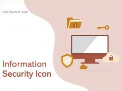 Information Security Icon Financial Software Computer Database Server Network Document