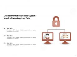 Information Security Icon Financial Software Computer Database Server Network Document