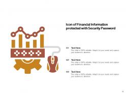 Information Security Icon Financial Software Computer Database Server Network Document