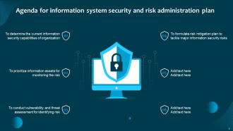 Information System Security And Risk Administration Plan Powerpoint Presentation Slides