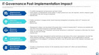 Information Technology Governance Powerpoint Presentation Slides