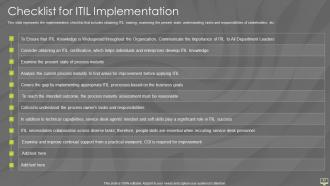 Information technology infrastructure library itil it powerpoint presentation slides