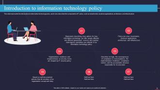 Information Technology Policy IT Powerpoint Presentation Slides