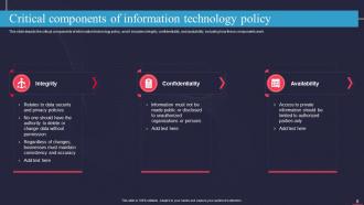 Information Technology Policy IT Powerpoint Presentation Slides