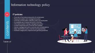 Information Technology Policy IT Powerpoint Presentation Slides