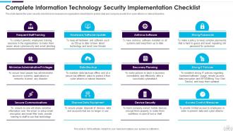 Information Technology Security Powerpoint Presentation Slides