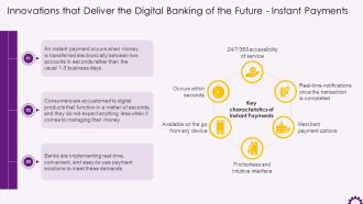 Instant Payments In Digital Banking Training Ppt