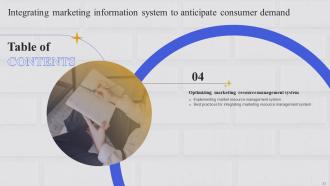 Integrating Marketing Information System To Anticipate Consumer Demand MKT CD Image Engaging