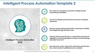 Intelligent process automation powerpoint presentation slides