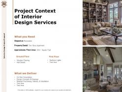 Interior Design Project Proposal Powerpoint Presentation Slides