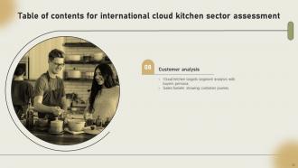 International Cloud Kitchen Sector Assessment Powerpoint Presentation Slides Appealing Engaging