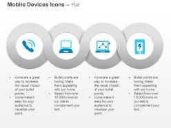 Internet telecommunication phone laptop mobile ppt icons graphics