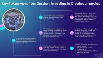 Investing In Cryptocurrencies Training Module On Blockchain Technology Application Training Ppt