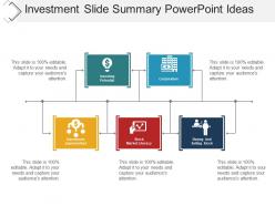 Investment slide summary powerpoint ideas