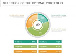 Investment strategies for stock portfolio management powerpoint presentation slides